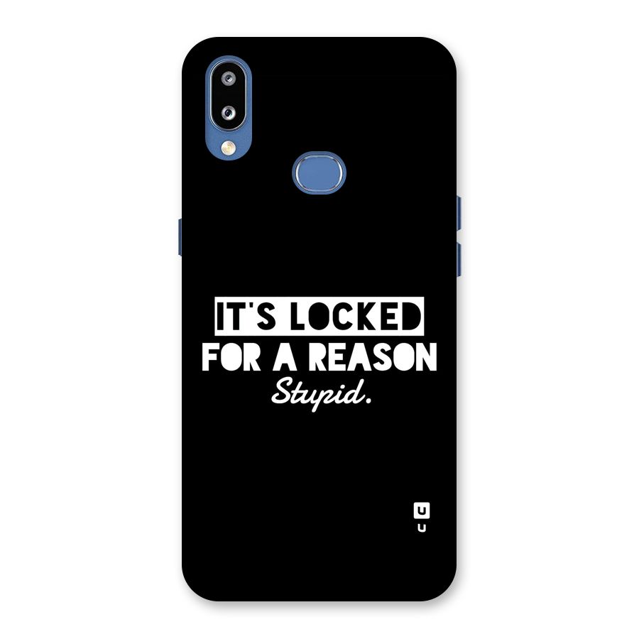 Locked For Stupid Back Case for Galaxy M01s