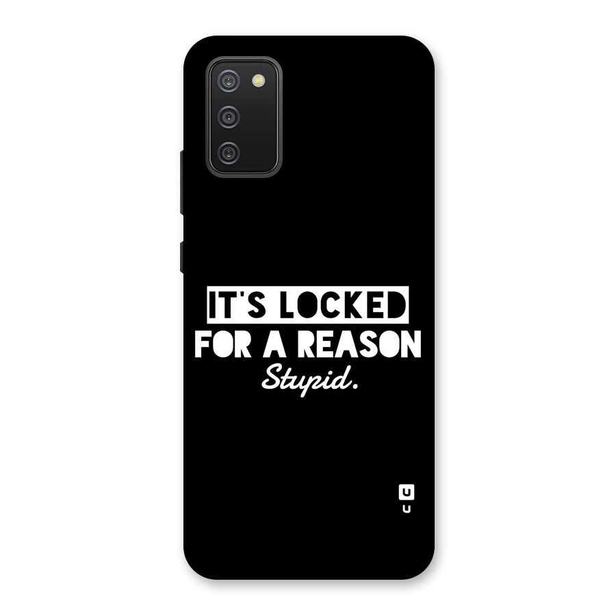 Locked For Stupid Back Case for Galaxy M02s