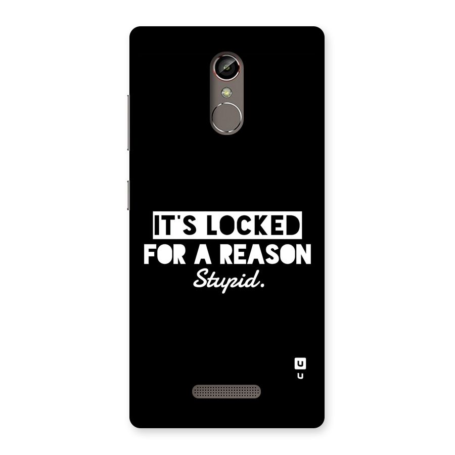 Locked For Stupid Back Case for Gionee S6s
