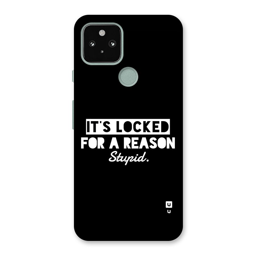 Locked For Stupid Back Case for Google Pixel 5