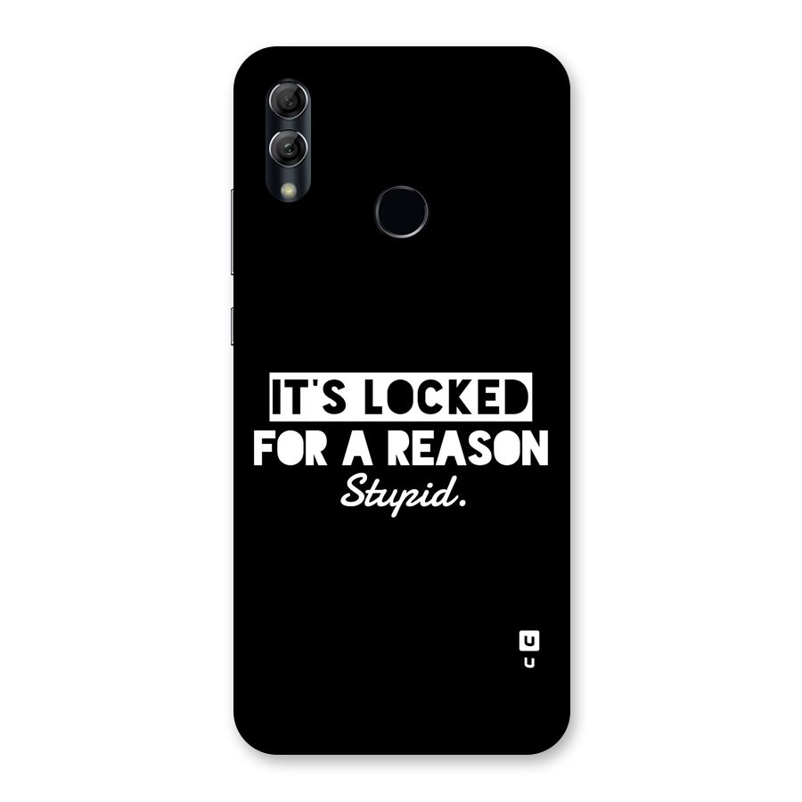Locked For Stupid Back Case for Honor 10 Lite