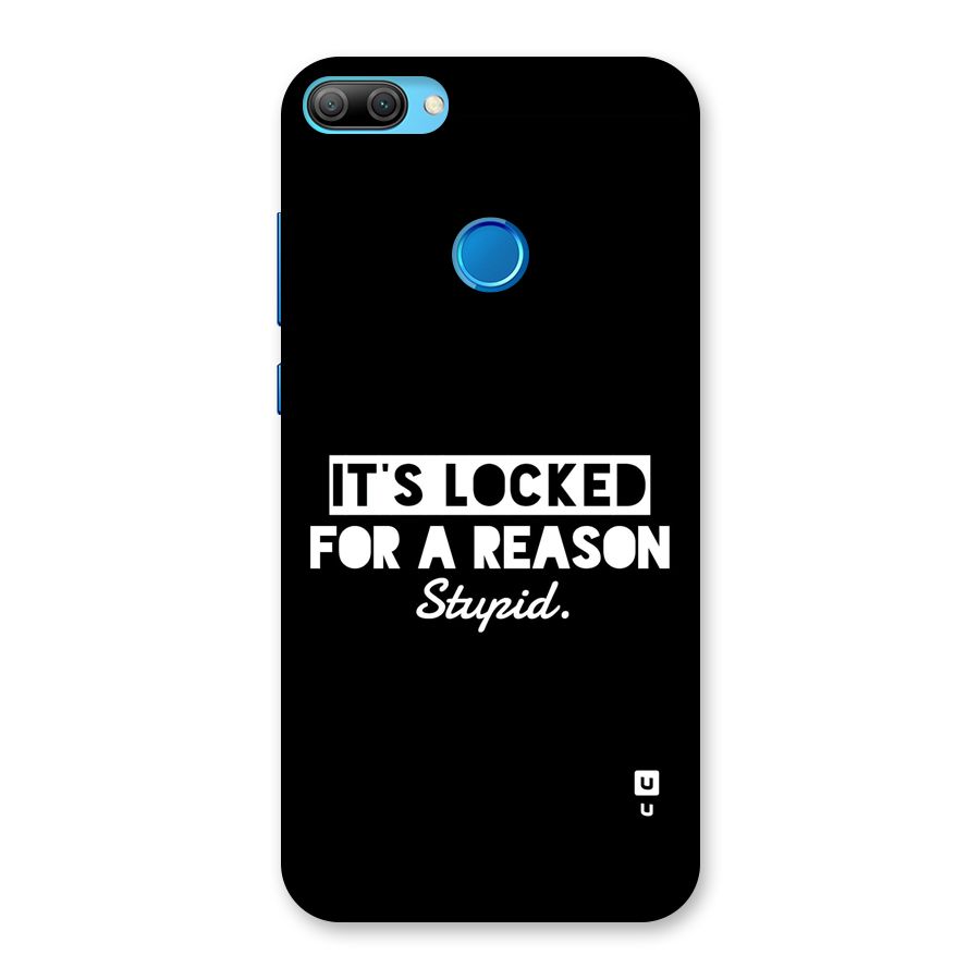 Locked For Stupid Back Case for Honor 9N