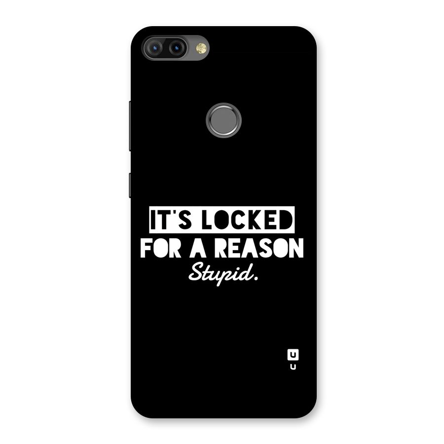 Locked For Stupid Back Case for Infinix Hot 6 Pro