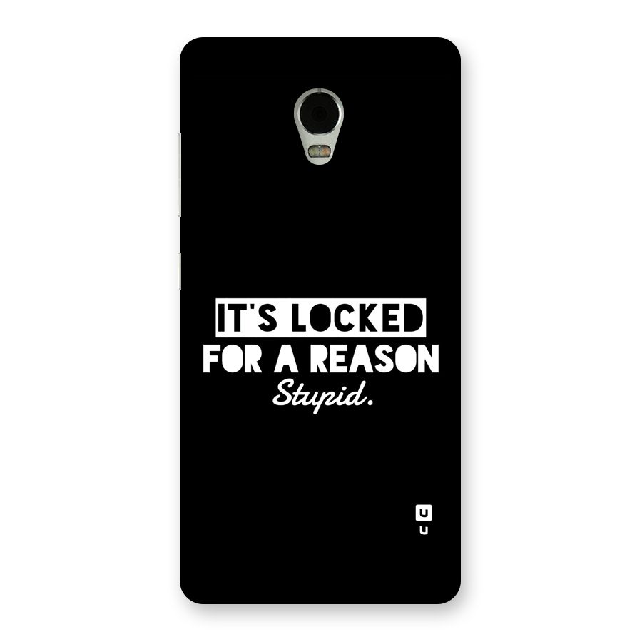 Locked For Stupid Back Case for Lenovo Vibe P1