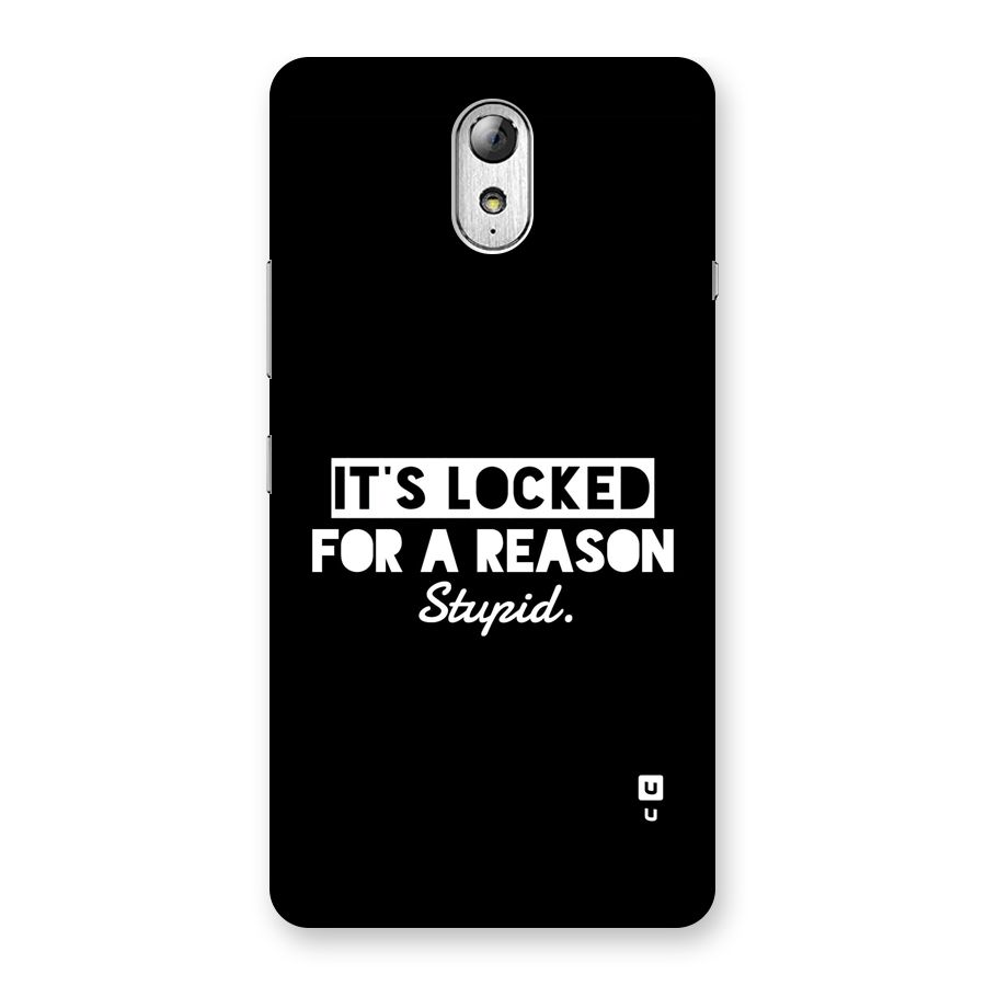 Locked For Stupid Back Case for Lenovo Vibe P1M
