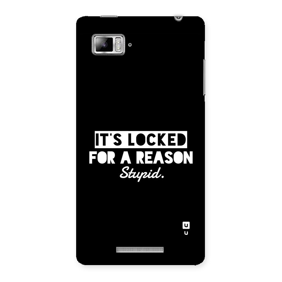 Locked For Stupid Back Case for Lenovo Vibe Z K910
