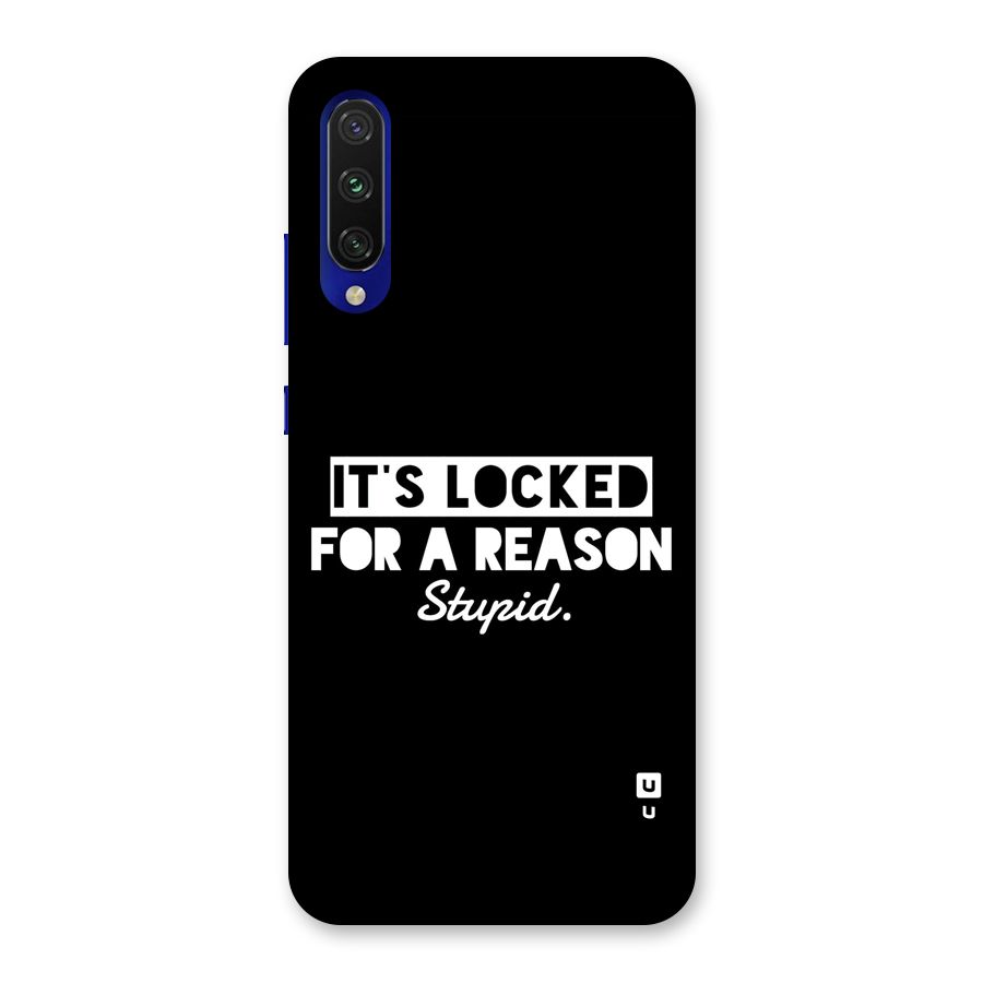 Locked For Stupid Back Case for Mi A3
