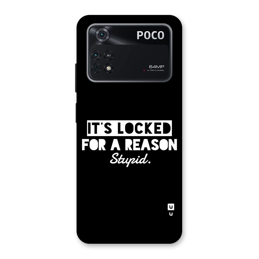 Locked For Stupid Back Case for Poco M4 Pro 4G