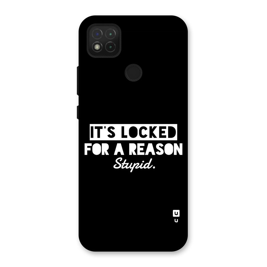 Locked For Stupid Back Case for Redmi 9