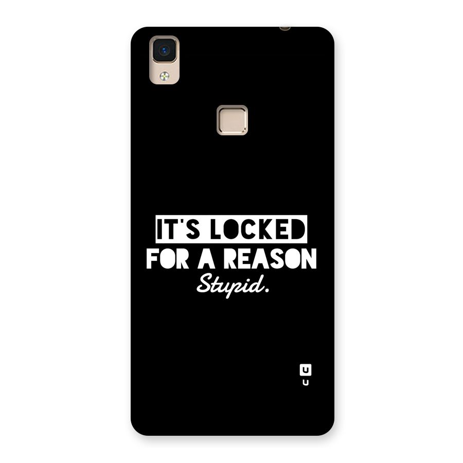 Locked For Stupid Back Case for V3 Max