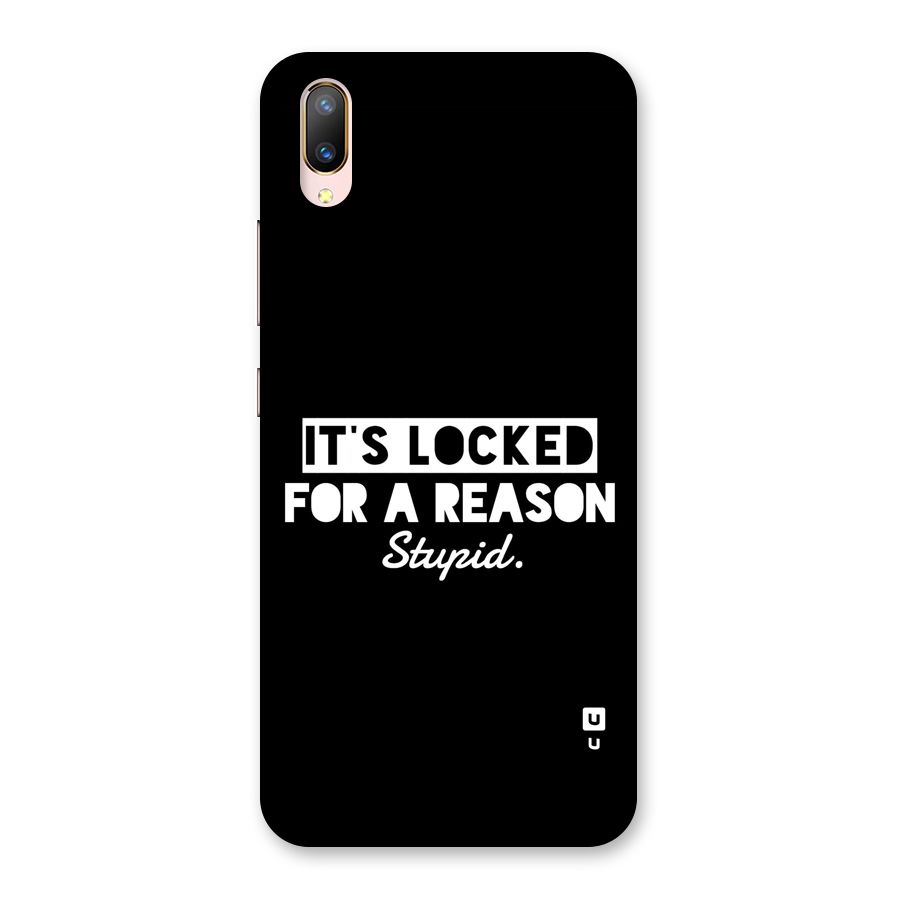 Locked For Stupid Back Case for Vivo V11 Pro