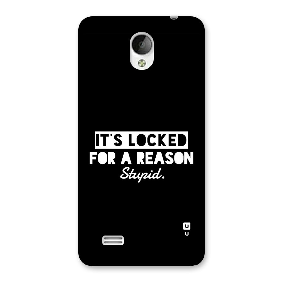 Locked For Stupid Back Case for Vivo Y21