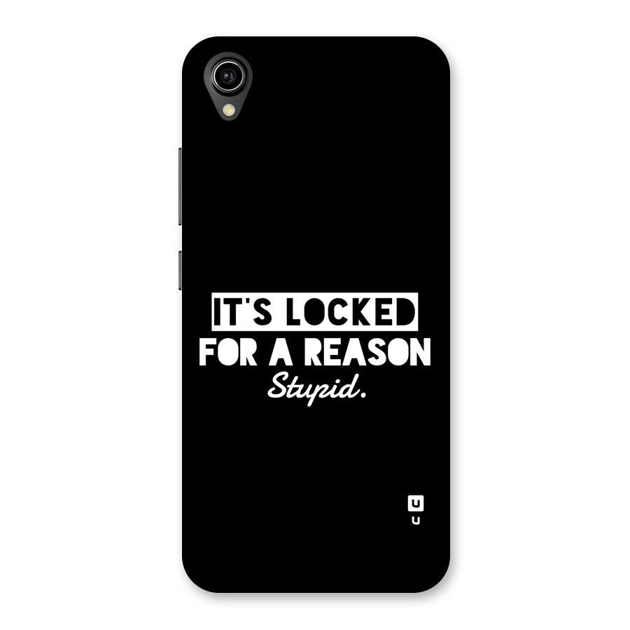 Locked For Stupid Back Case for Vivo Y90