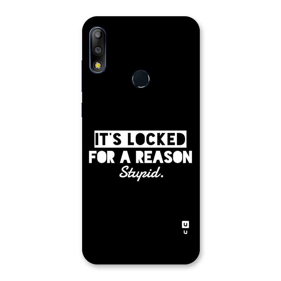 Locked For Stupid Back Case for Zenfone Max Pro M2