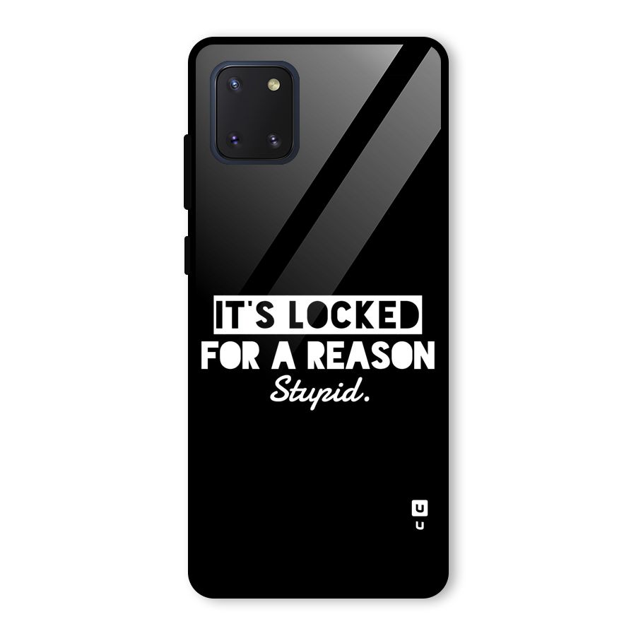 Locked For Stupid Glass Back Case for Galaxy Note 10 Lite