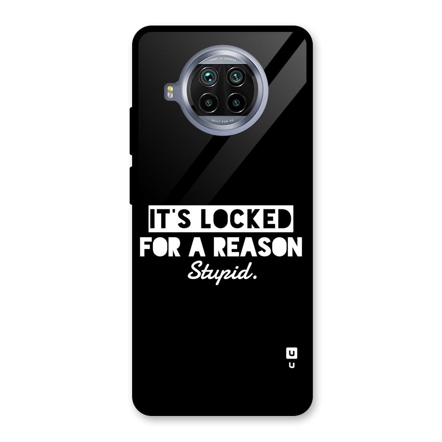 Locked For Stupid Glass Back Case for Mi 10i