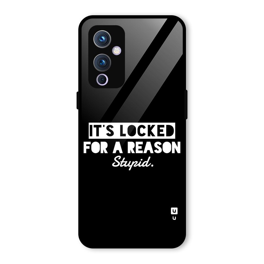 Locked For Stupid Glass Back Case for OnePlus 9