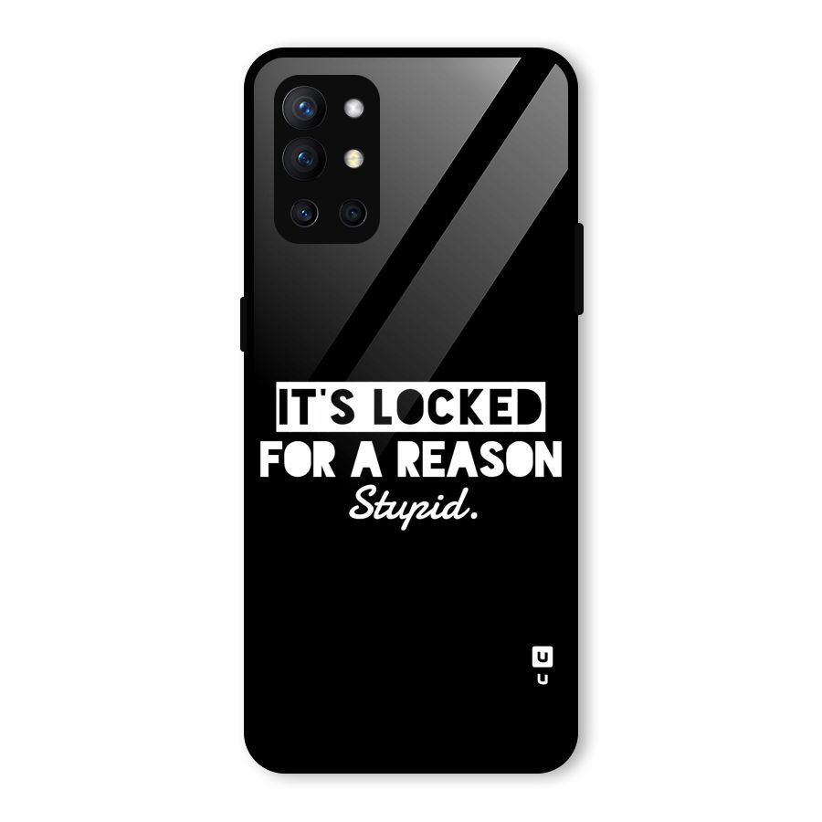 Locked For Stupid Glass Back Case for OnePlus 9R