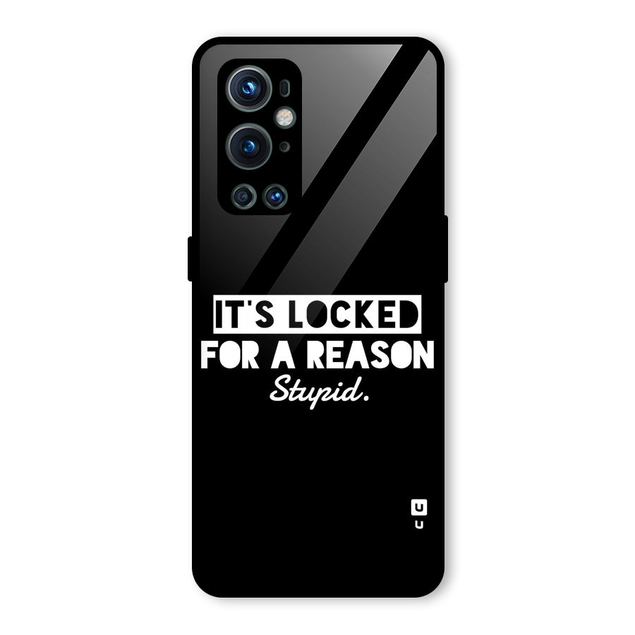 Locked For Stupid Glass Back Case for OnePlus 9 Pro