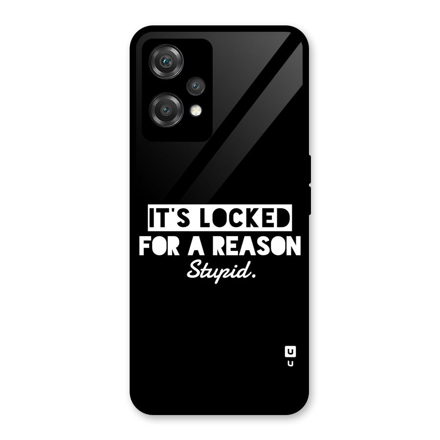 Locked For Stupid Glass Back Case for OnePlus Nord CE 2 Lite 5G