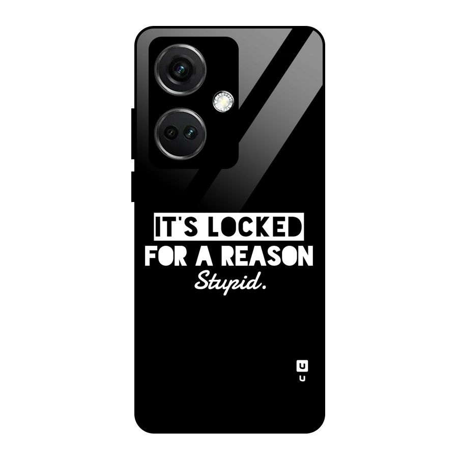Locked For Stupid Glass Back Case for OnePlus Nord CE 3 5G