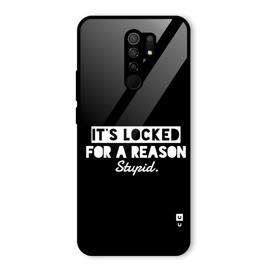 Locked For Stupid Glass Back Case for Poco M2