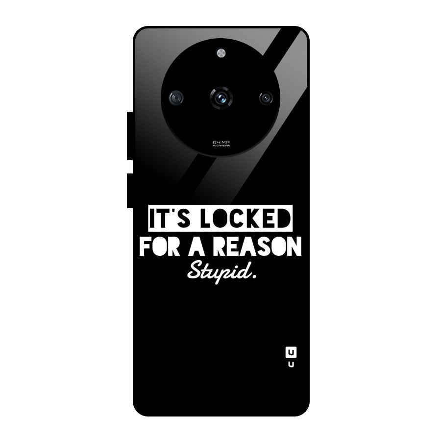 Locked For Stupid Glass Back Case for Realme Narzo 60 5G