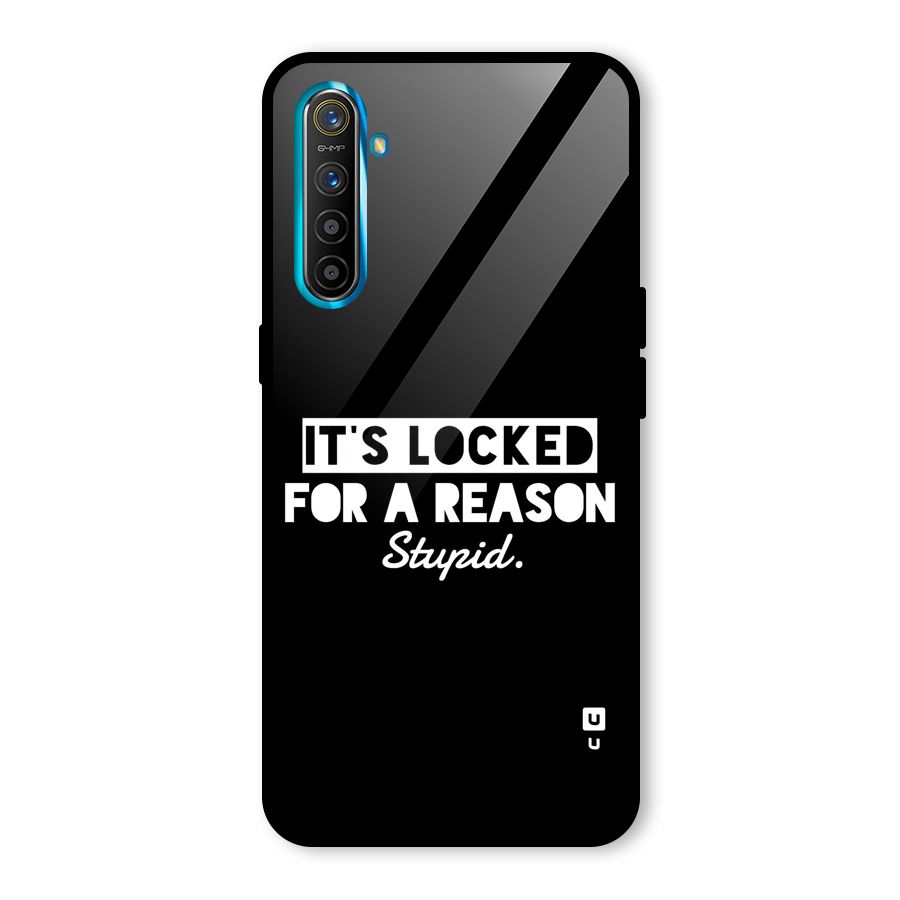Locked For Stupid Glass Back Case for Realme XT
