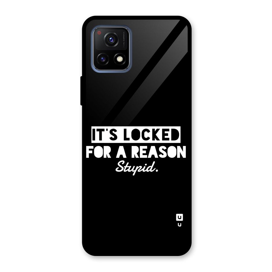 Locked For Stupid Glass Back Case for Vivo Y72 5G