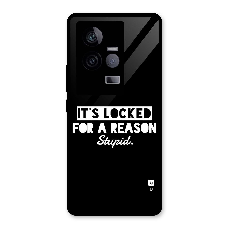 Locked For Stupid Glass Back Case for Vivo iQOO 11 5G
