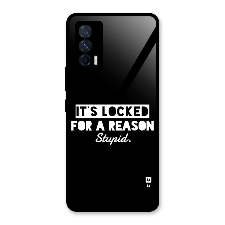 Locked For Stupid Glass Back Case for Vivo iQOO 7 5G