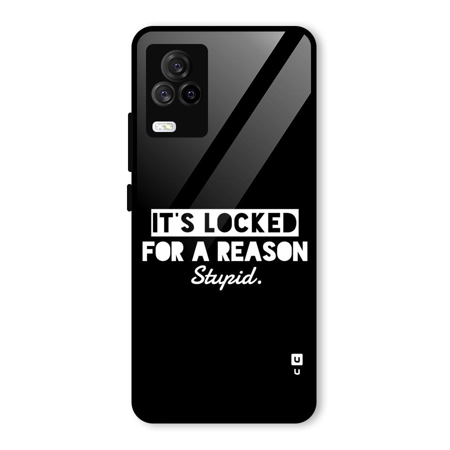 Locked For Stupid Glass Back Case for Vivo iQOO 7 Legend 5G