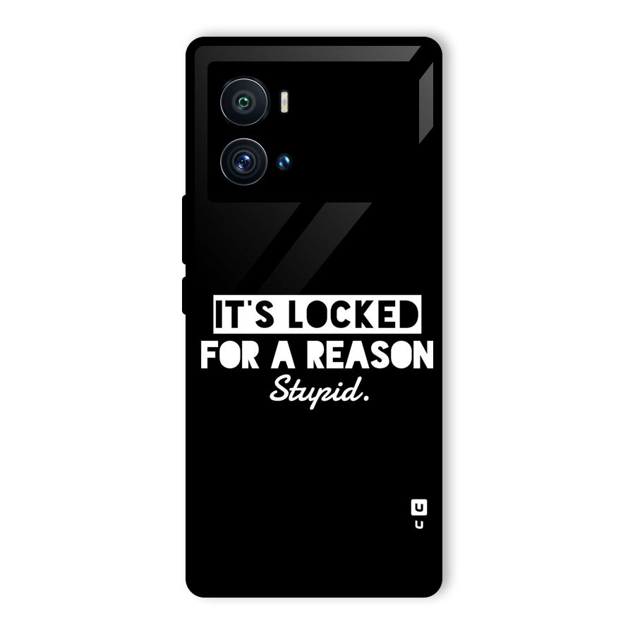 Locked For Stupid Glass Back Case for Vivo iQOO 9 Pro