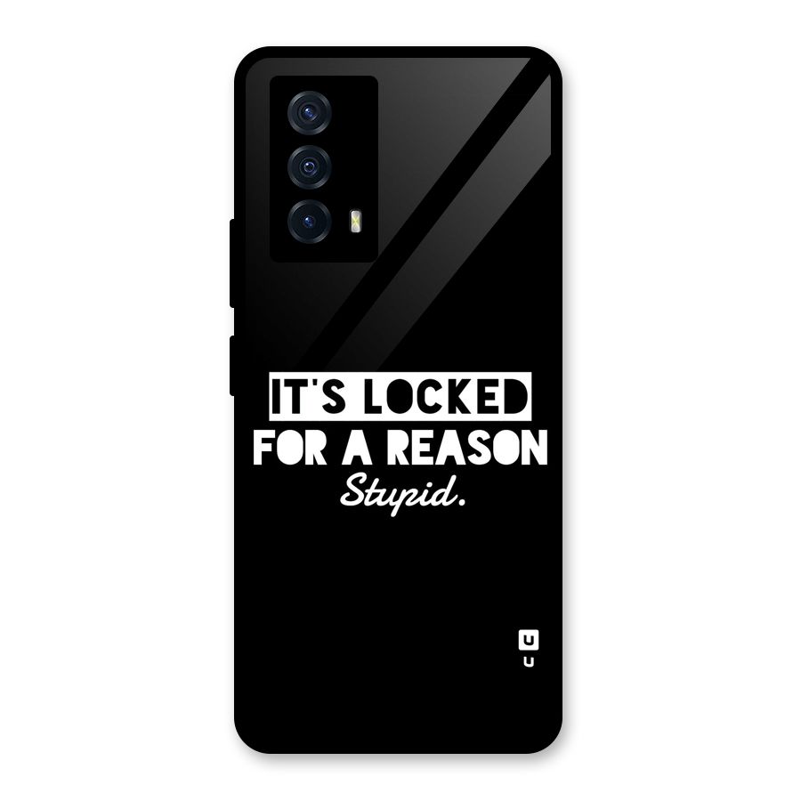 Locked For Stupid Glass Back Case for Vivo iQOO Z5