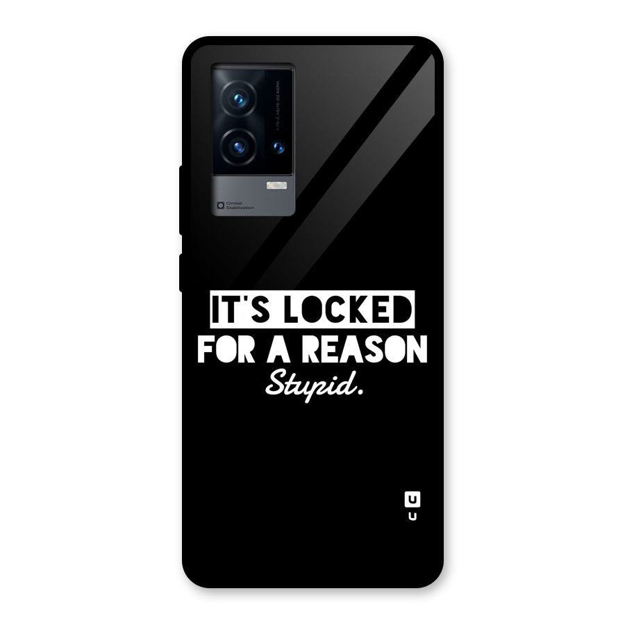 Locked For Stupid Glass Back Case for iQOO 9 5G