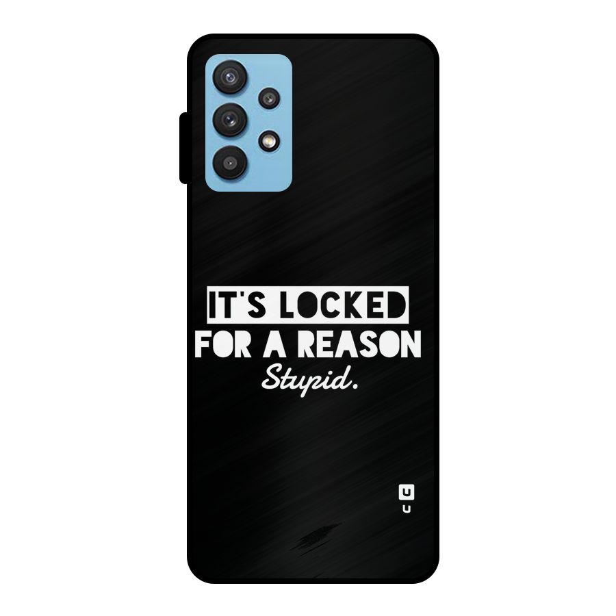 Locked For Stupid Metal Back Case for Galaxy M32 5G