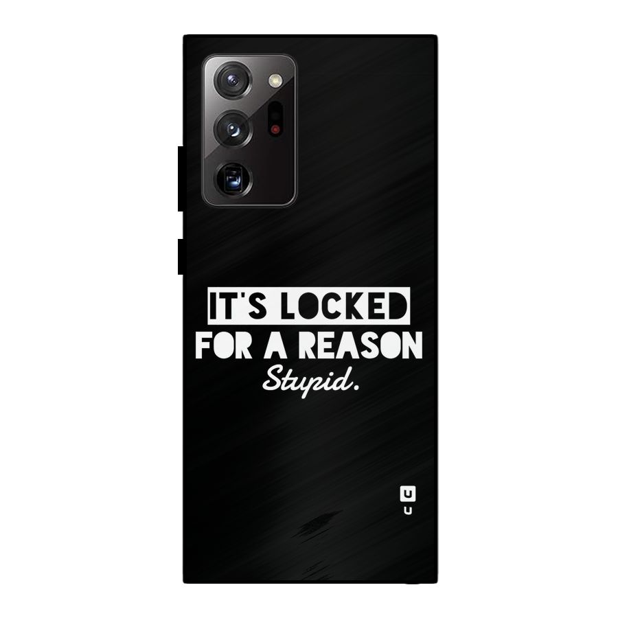 Locked For Stupid Metal Back Case for Galaxy Note 20 Ultra