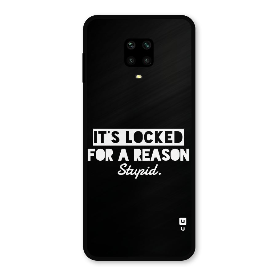 Locked For Stupid Metal Back Case for Poco M2