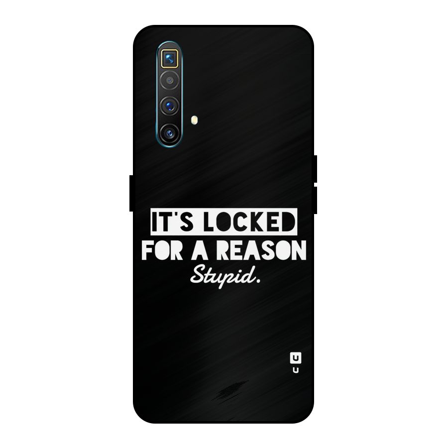 Locked For Stupid Metal Back Case for Realme X3