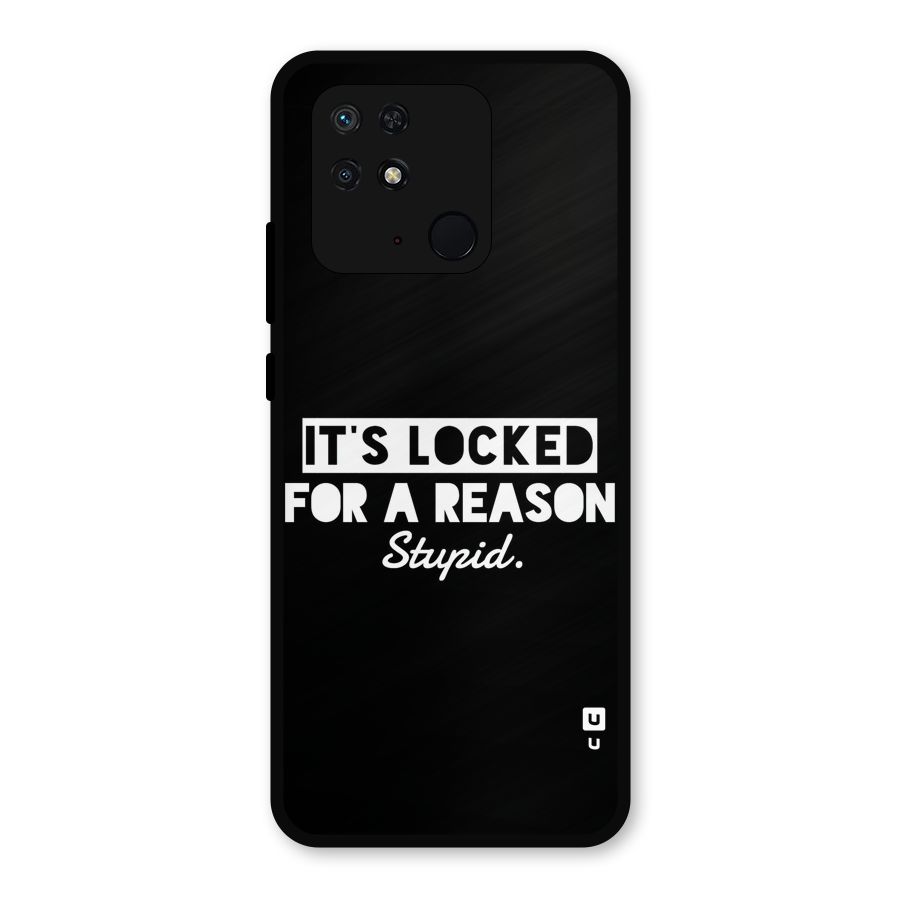 Locked For Stupid Metal Back Case for Redmi 10 Power