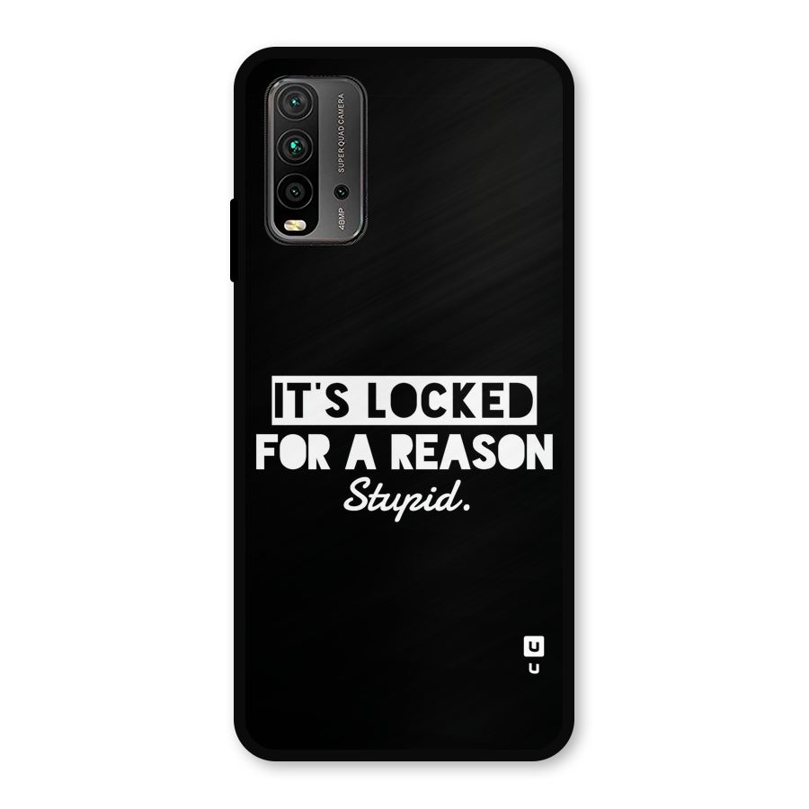 Locked For Stupid Metal Back Case for Redmi 9 Power