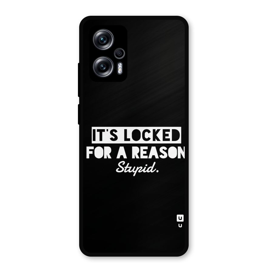 Locked For Stupid Metal Back Case for Redmi K50i