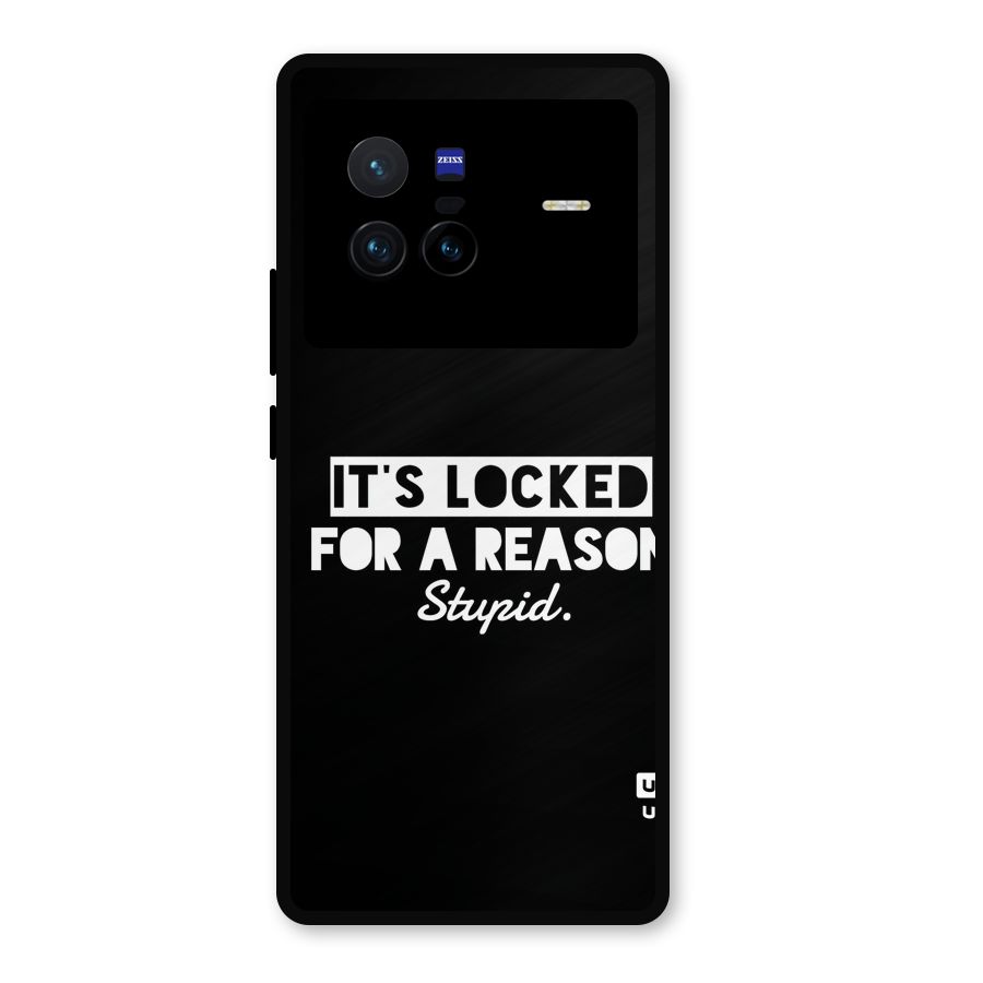 Locked For Stupid Metal Back Case for Vivo X80