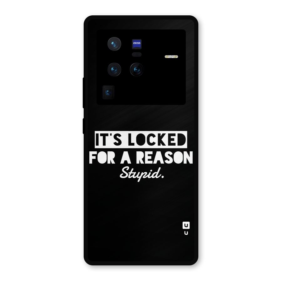 Locked For Stupid Metal Back Case for Vivo X80 Pro