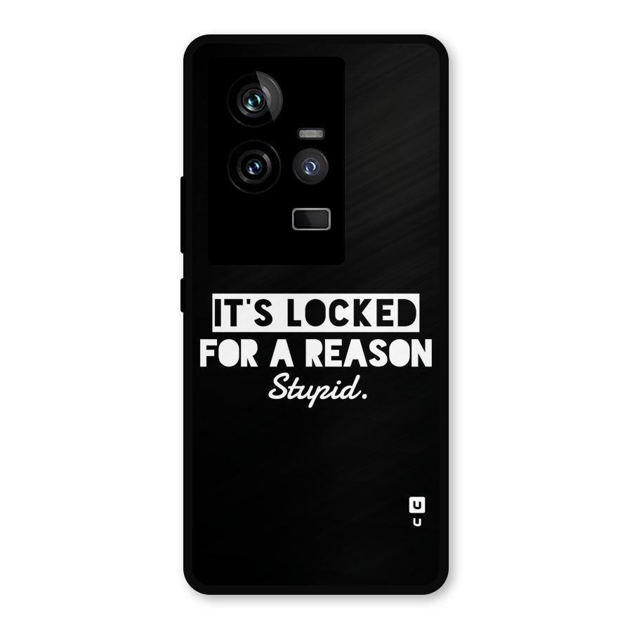 Locked For Stupid Metal Back Case for iQOO 11 5G