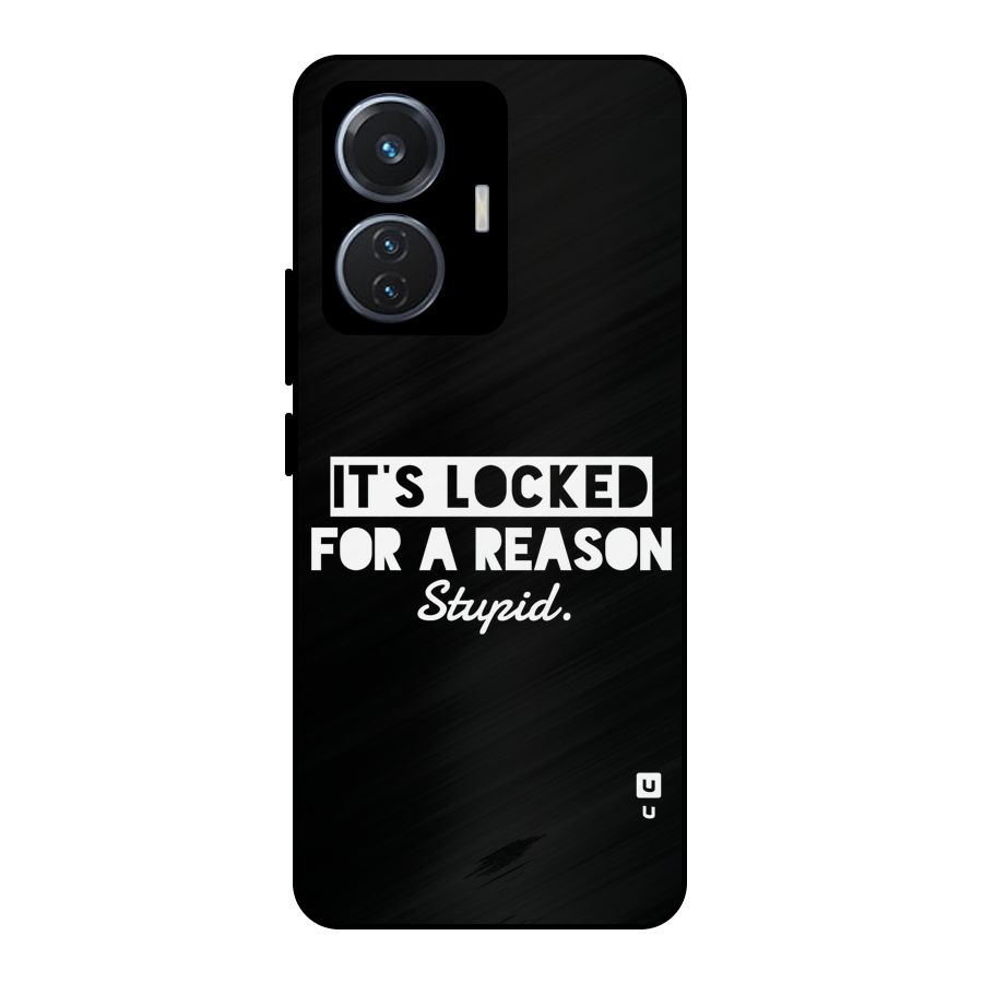 Locked For Stupid Metal Back Case for iQOO Z6 44W