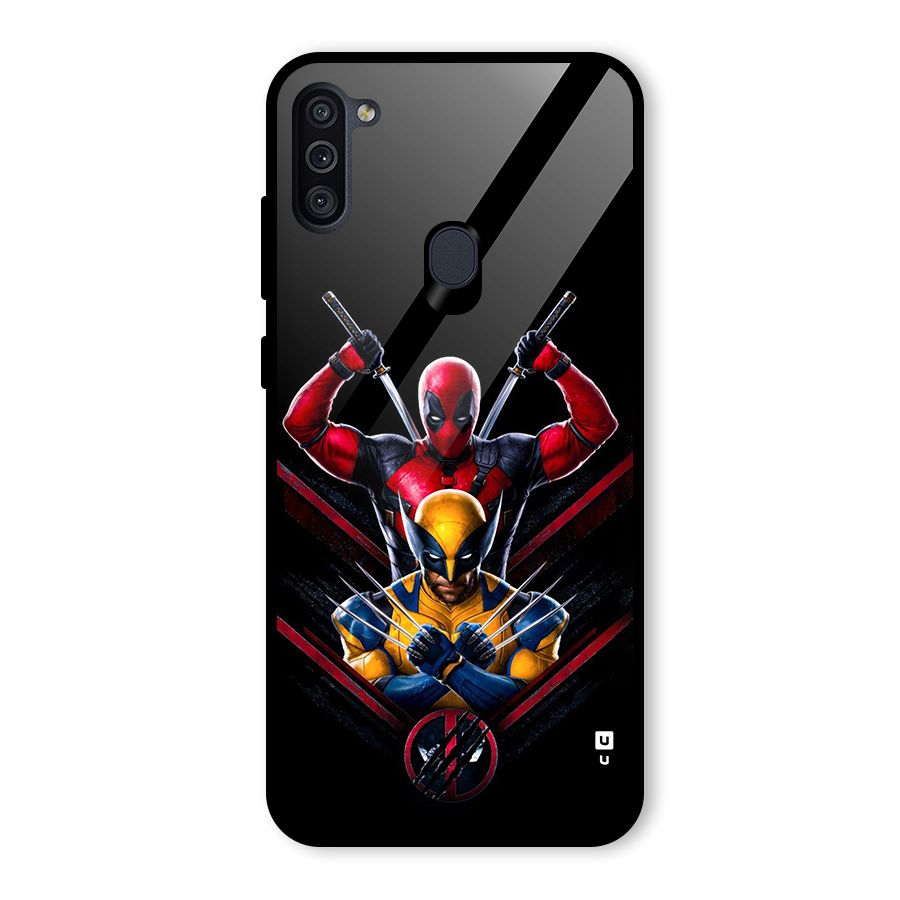 Logan And Wade Glass Back Case for Galaxy M11
