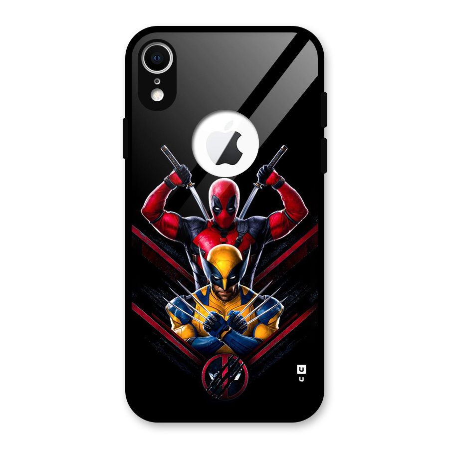 Logan And Wade Glass Back Case for iPhone XR Logo Cut
