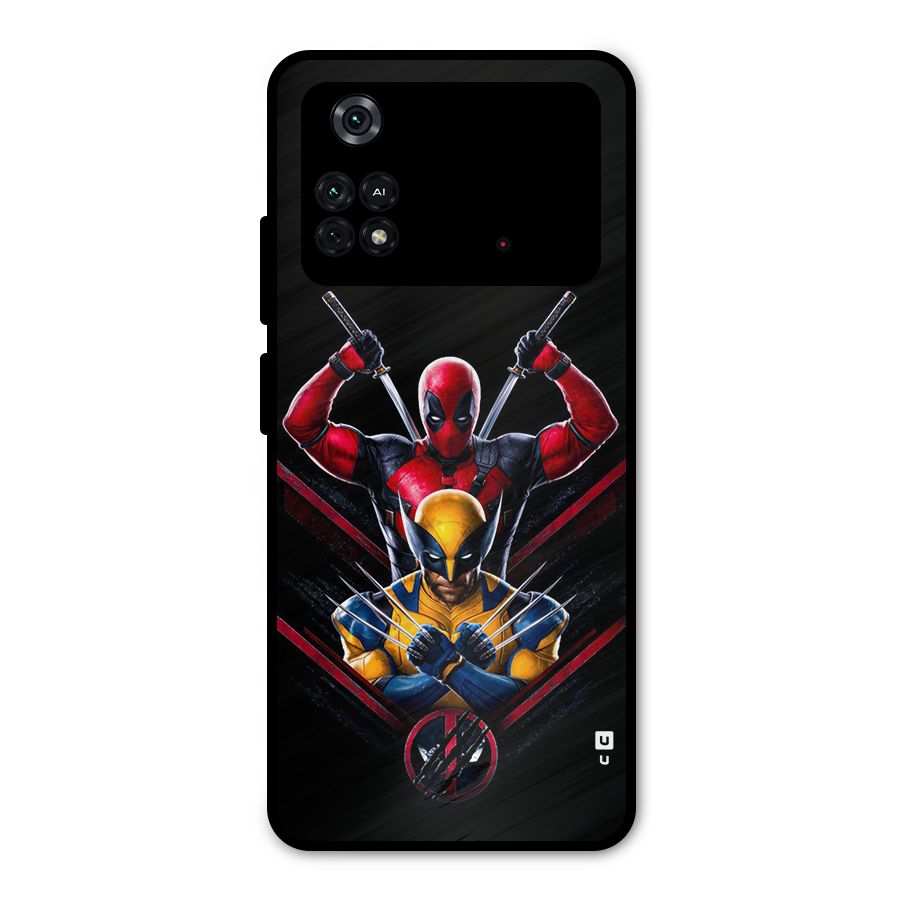 Logan And Wade Metal Back Case for Poco M4 Pro 4G