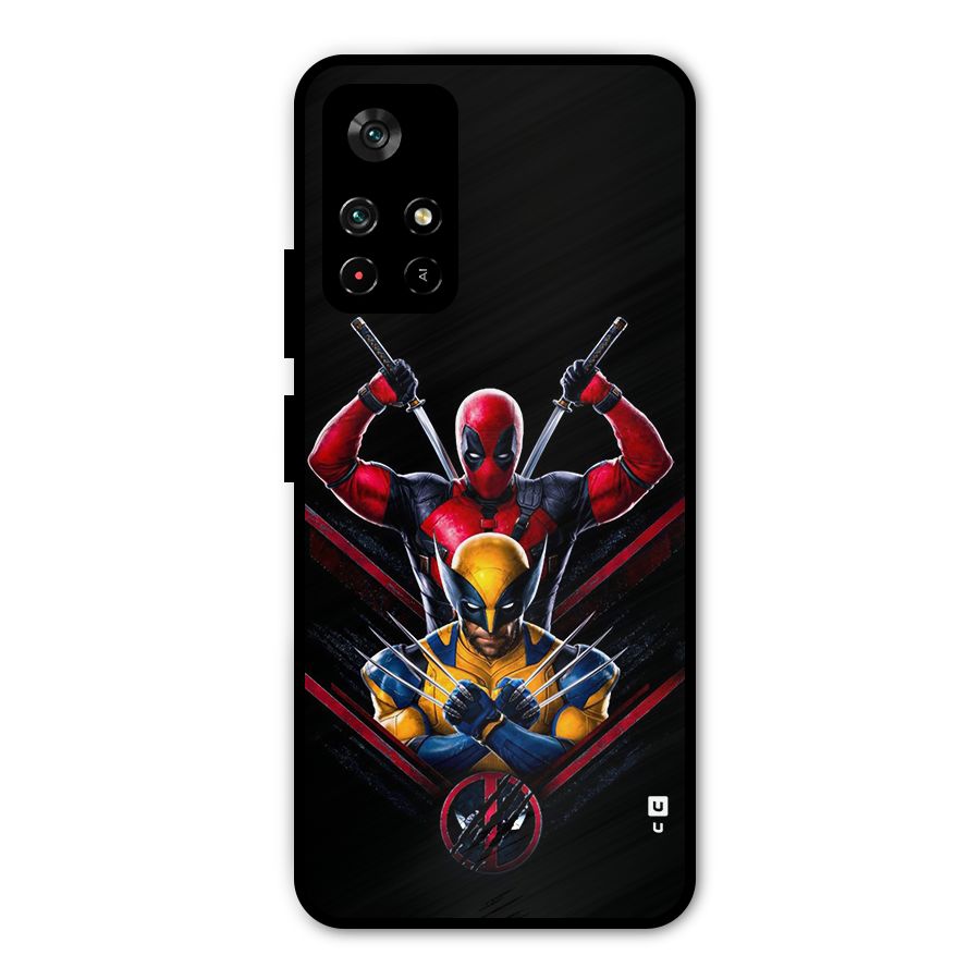 Logan And Wade Metal Back Case for Poco M4 Pro 5G
